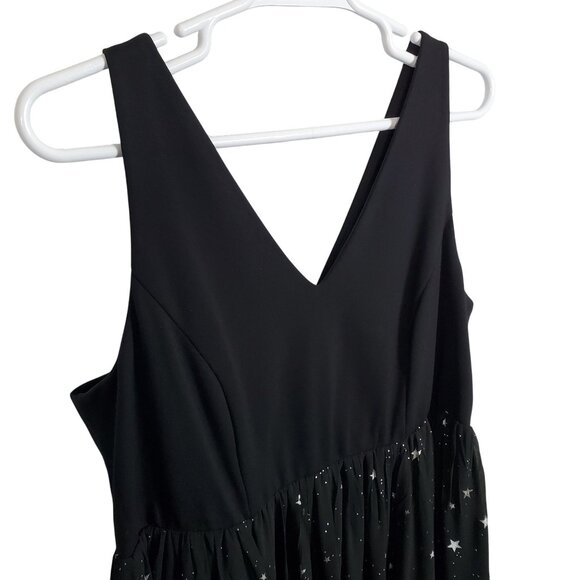 Torrid Size 20 Dress Long Midi Starry Chiffon Dark Princess Fairy Whimsigoth - Picture 6 of 10